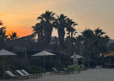 Sonnenuntergang am Strand in Port Grimaud