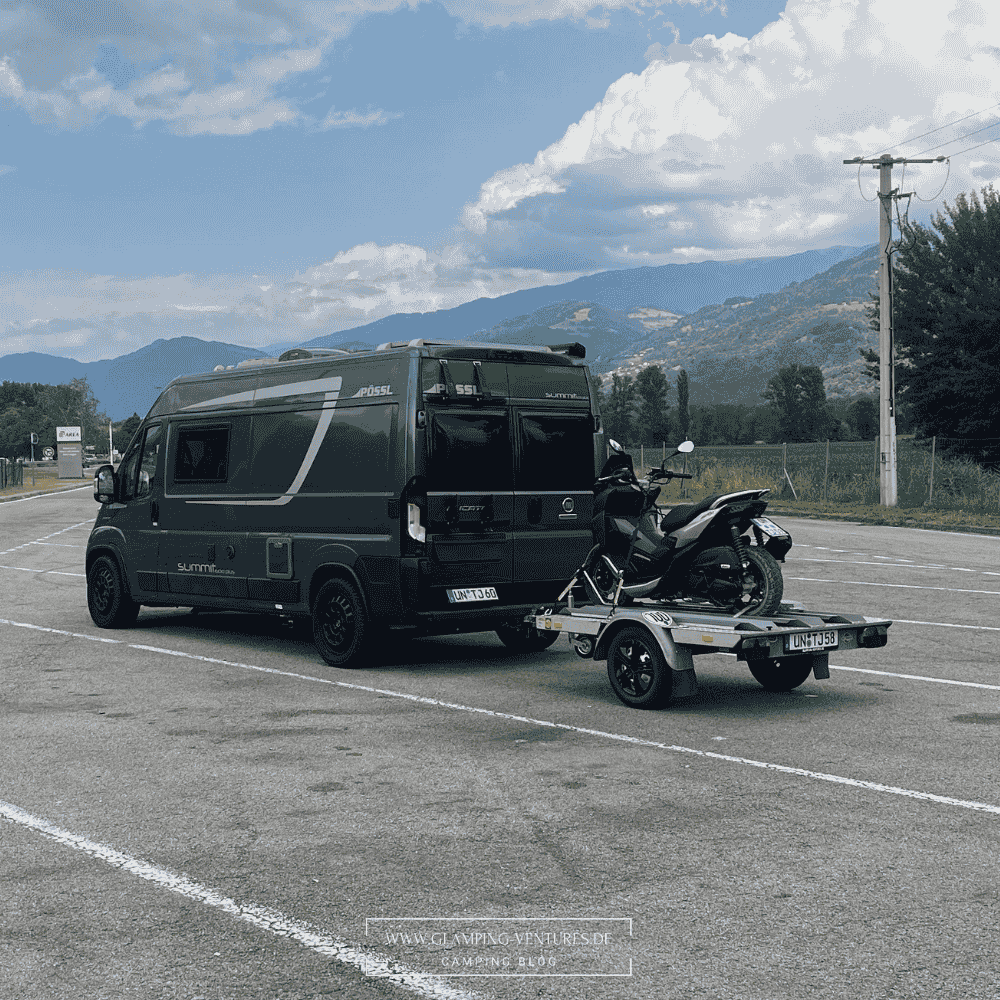 Roller beim Camping – mehr Mobilität