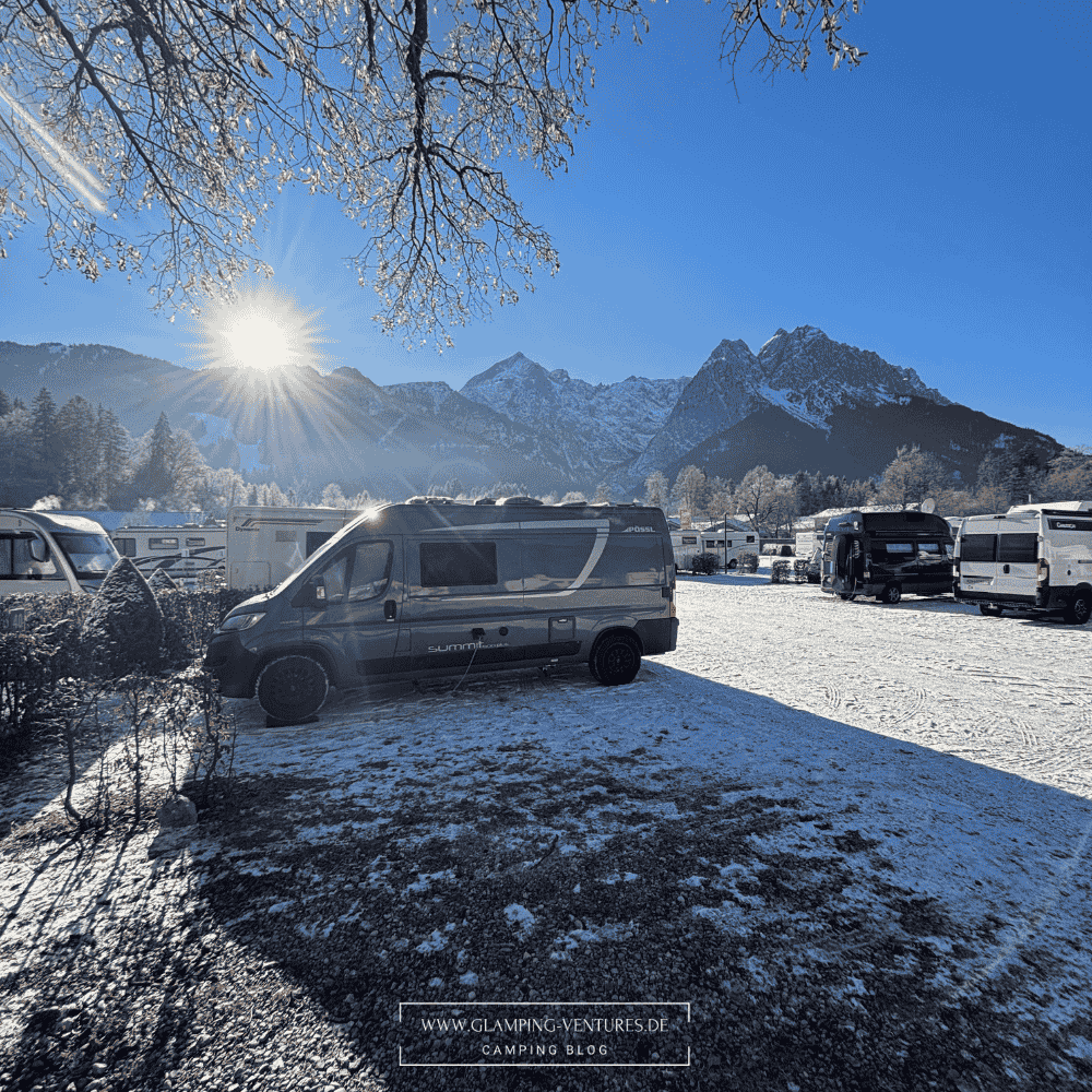 Wintercamping an der Zugspitze