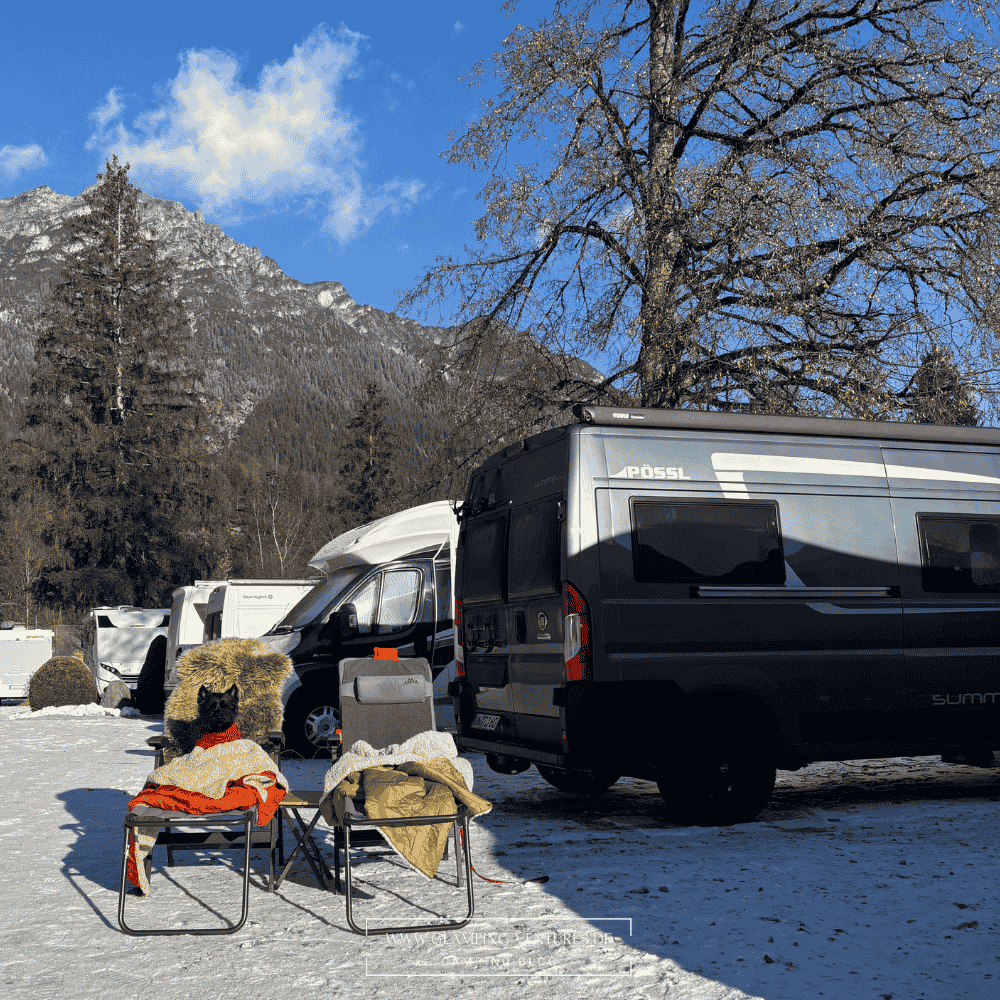 Campingreise durch die Dolomiten im Herbst mit dem Van 
